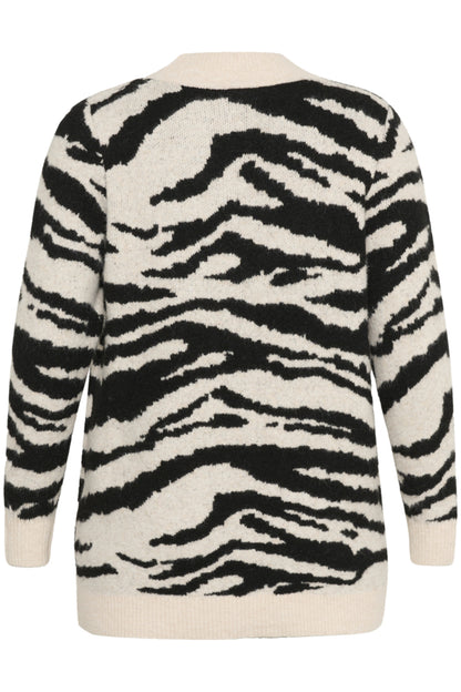 Kaffe Curve Sandia Animal Print Cardigan (Plus Size)