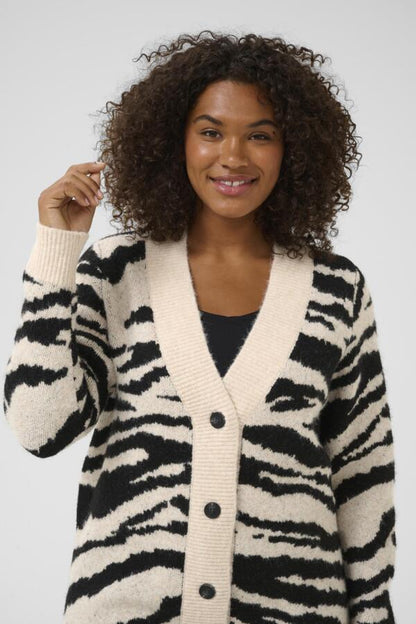 Kaffe Curve Sandia Animal Print Cardigan (Plus Size)