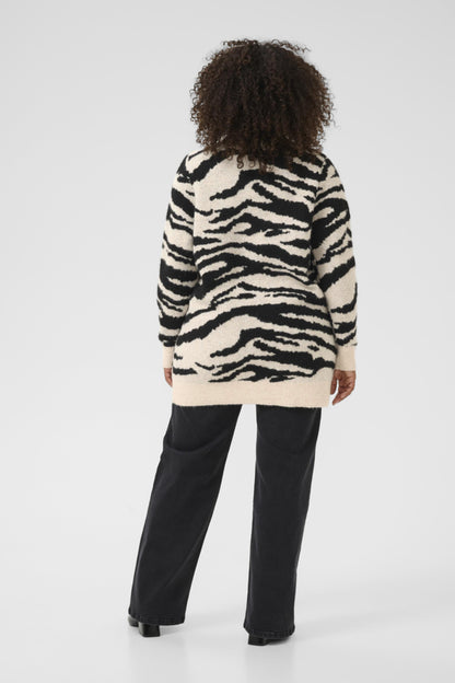 Kaffe Curve Sandia Animal Print Cardigan (Plus Size)