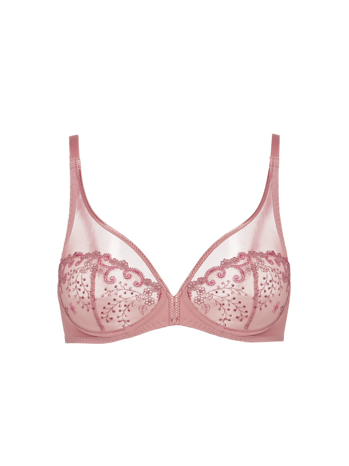 Delice Full Coverage Plunge Bra – Smokey Pink (Fashion Colour)
