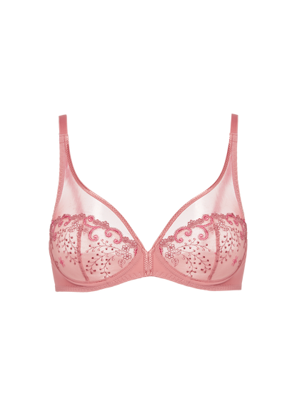 Delice Full Coverage Plunge Bra – Smokey Pink (Fashion Colour)