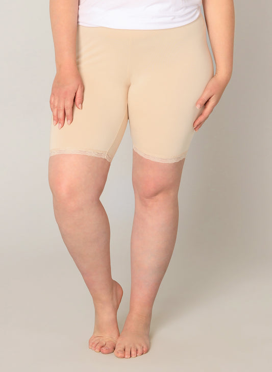 Ava Lace Bike Short (Plus Size) – Black or Beige