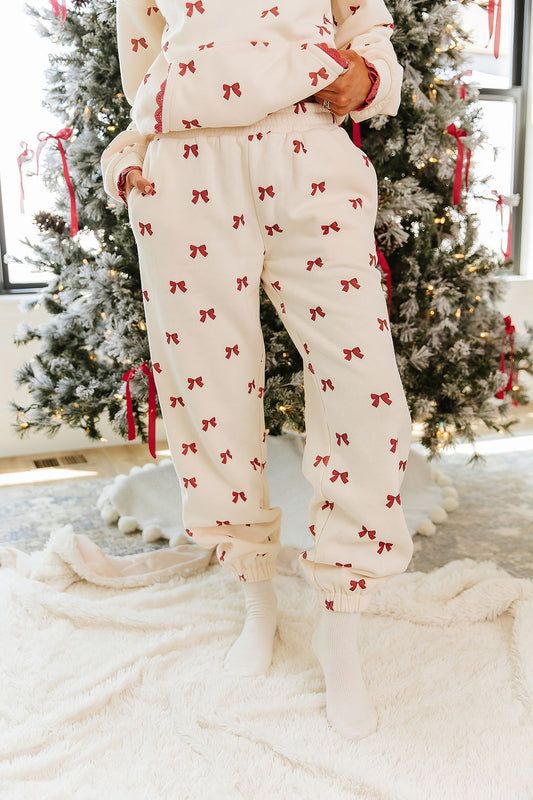 Preorder: Comfort Zone Joggers - Bundled In Bows