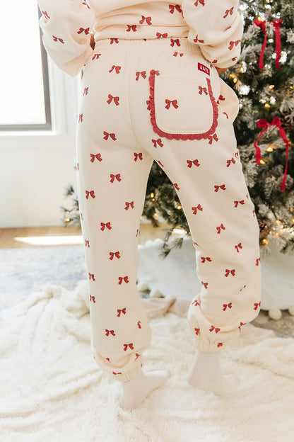 Preorder: Comfort Zone Joggers - Bundled In Bows