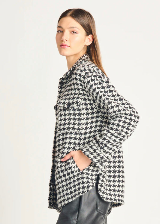 In My Dreams Houndstooth Shacket