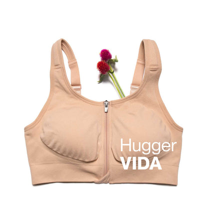 HuggerVIDA Wire-Free Post-Surgical Support Bra