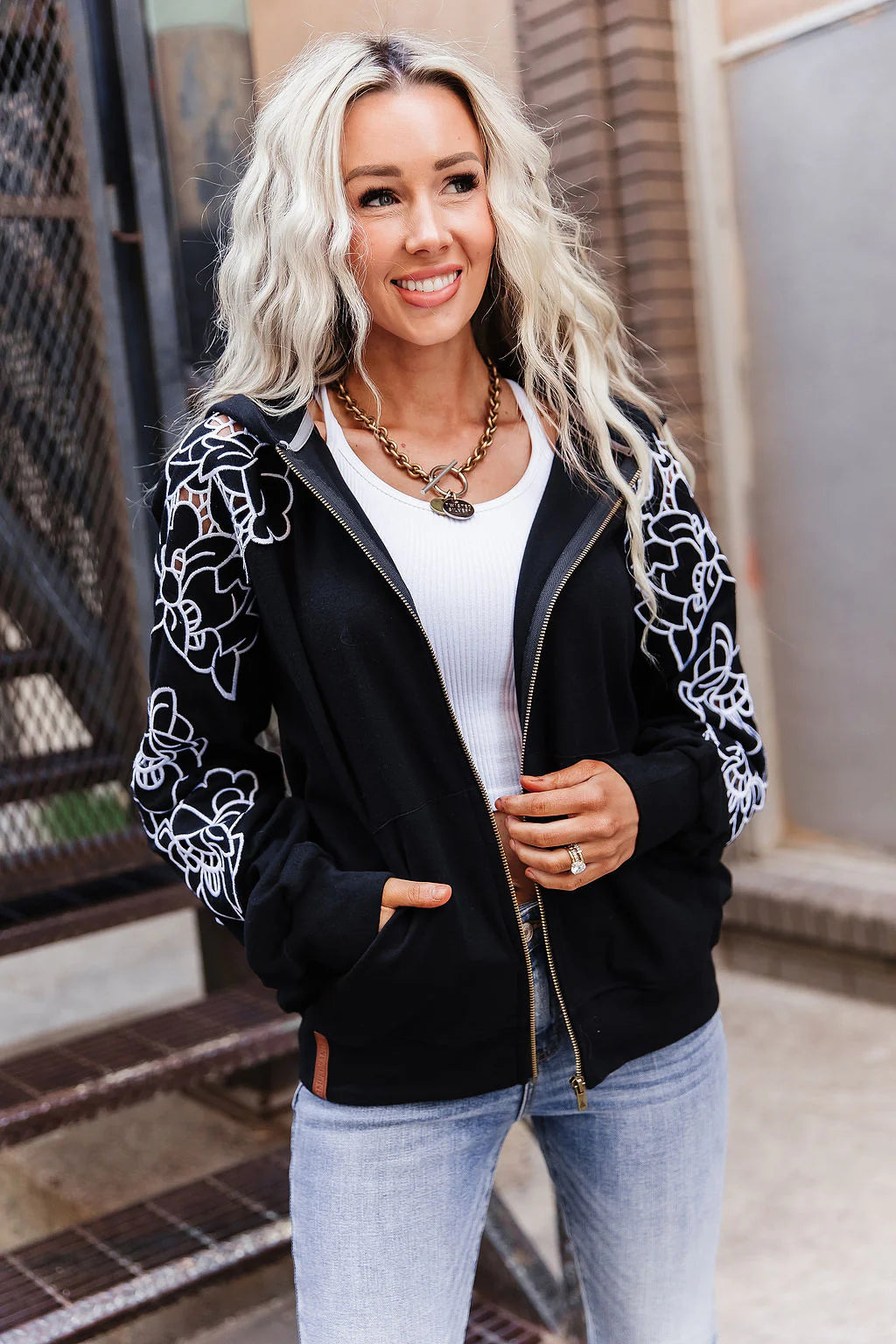 Love Story Zip Hoodie in Moonlight (Pre-Order Est Ship August 25th)
