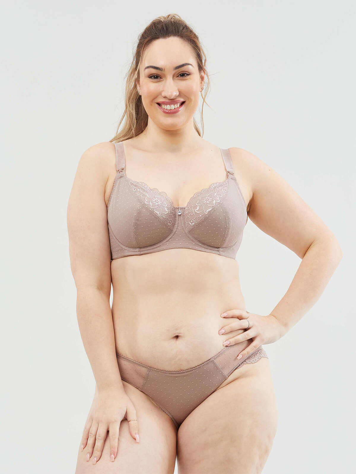 TimTams Flexi-Wire Nursing Bra in Taupe