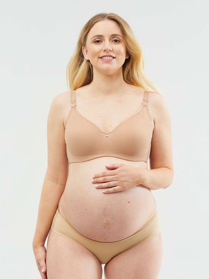 Croissant T-Shirt Maternity & Nursing Bra – Buttery Soft Flexi-Wire Support