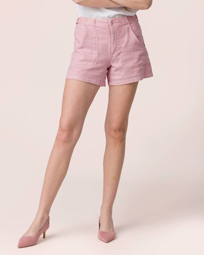 Linen Shorts – Adjustable Waist & Cargo Pockets