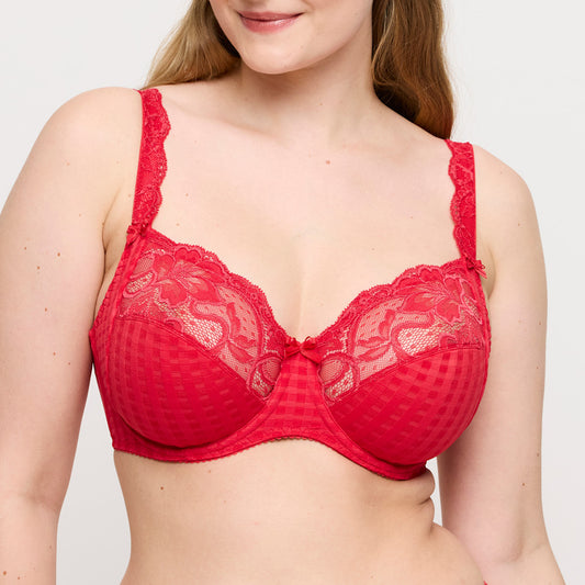 Madison Full Cup Wire Bra in Scarlett
