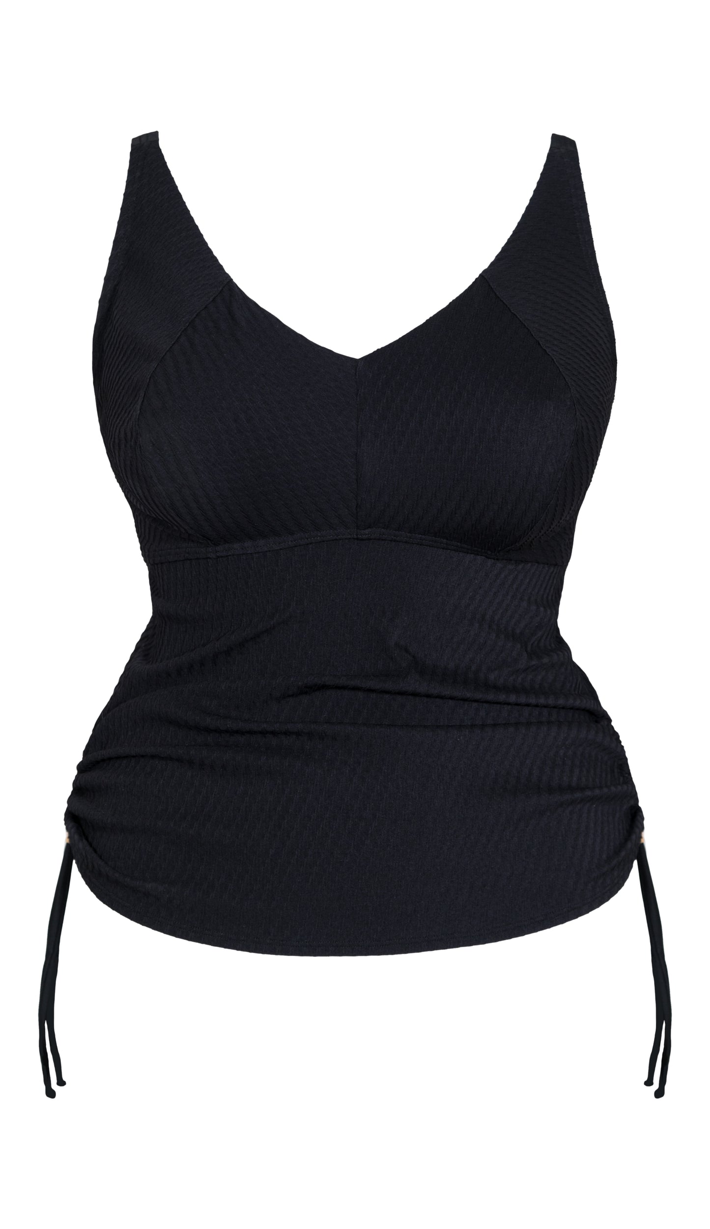Jet Set Non-Wired Tankini – Textured Rib Swimwear with Recycled Fibres