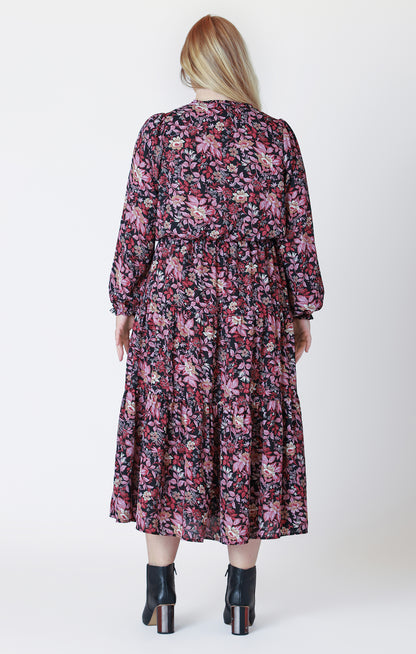 Nior Long Sleeve Midi  Dress