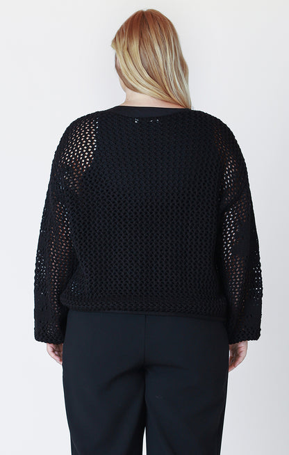 Open Crochet Sweater