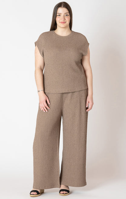 Rhea Textured Stretch Tee – Dex Plus