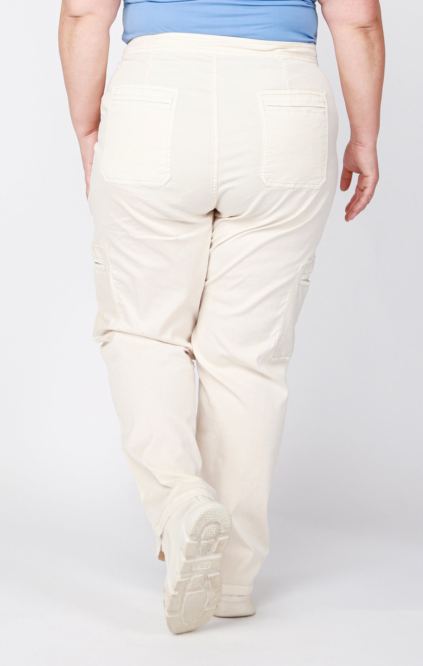 High Waisted Wide Leg Cargo (Plus Size)
