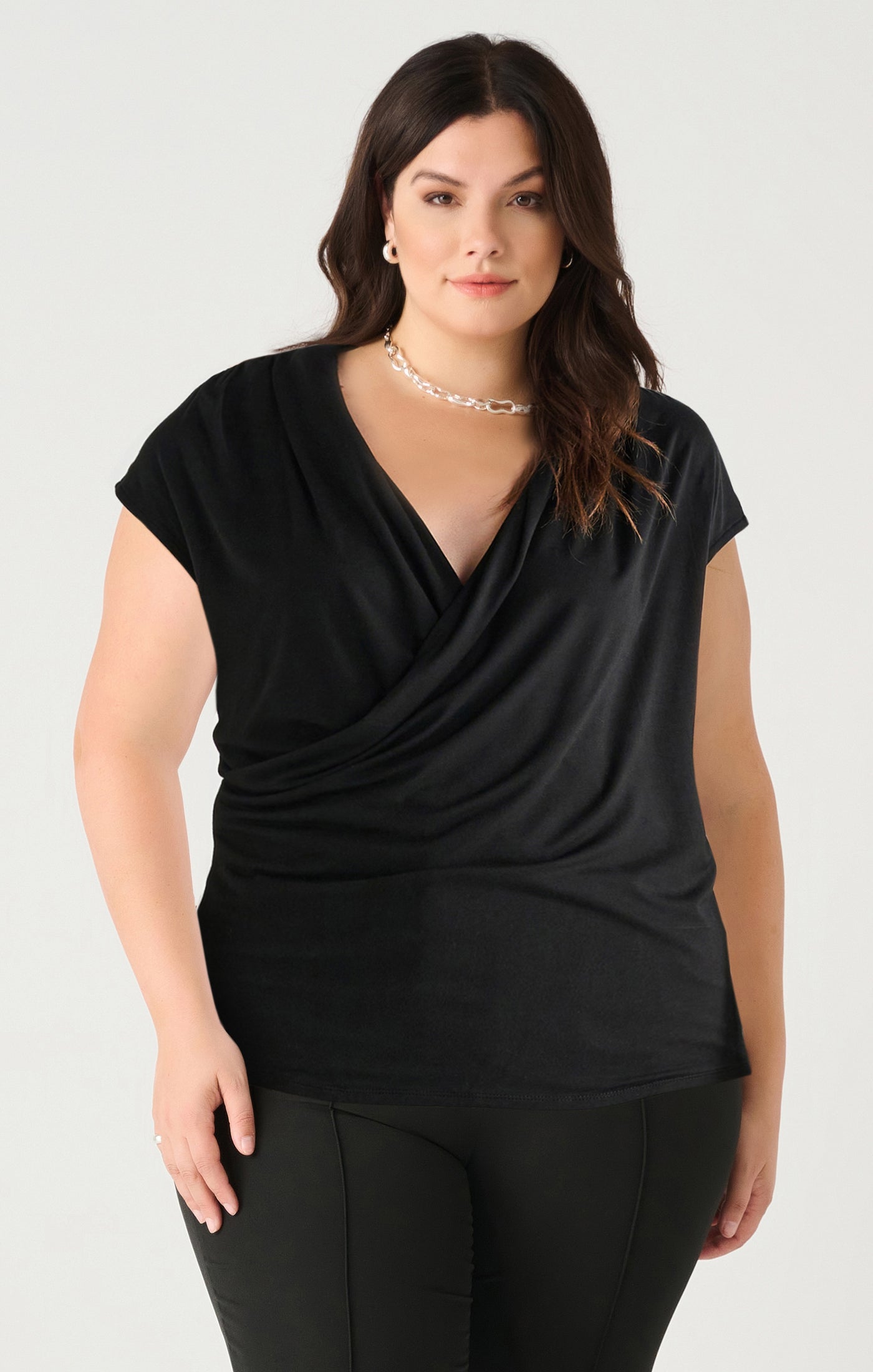 Drapy Wrap Tank- Plus Size