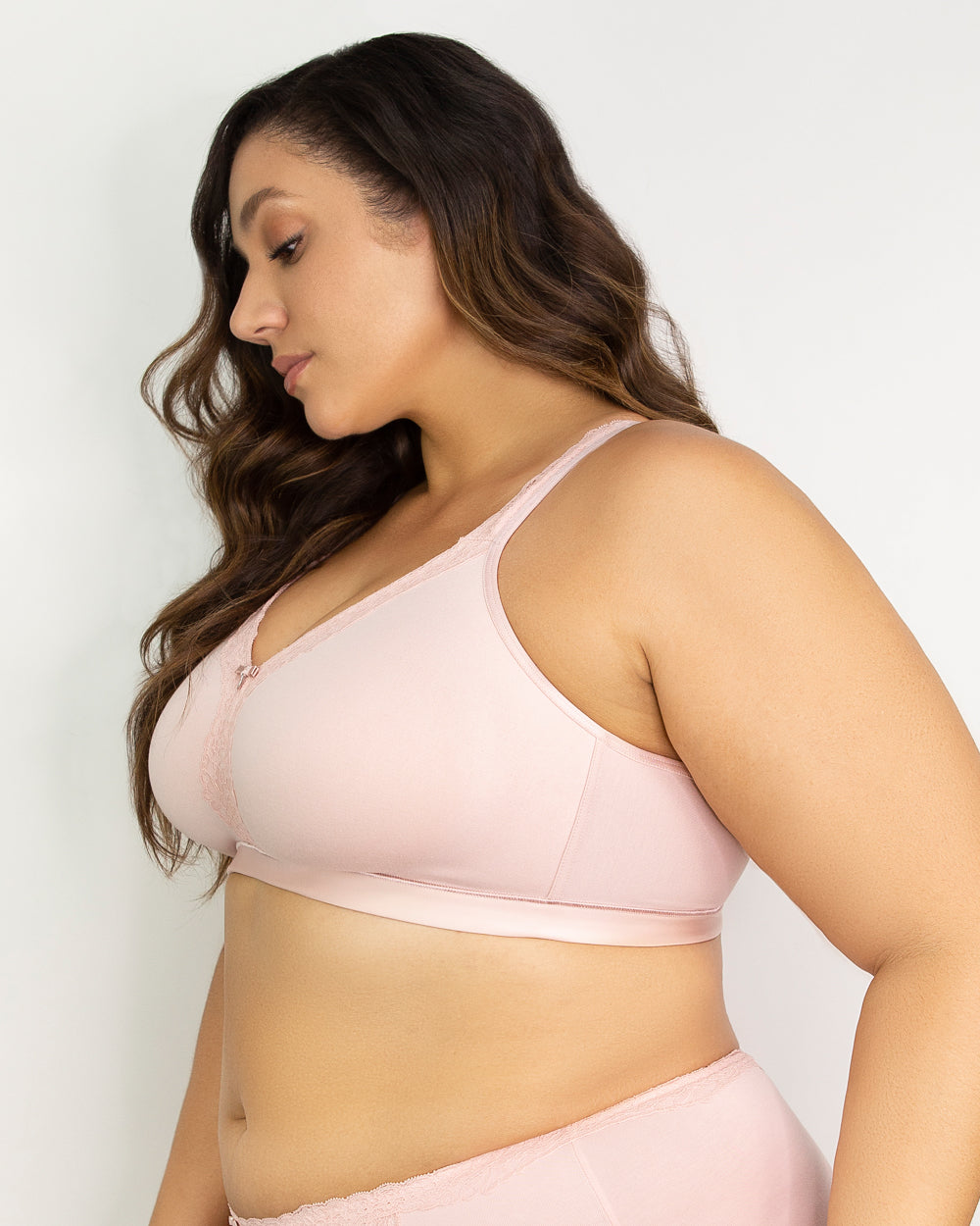 Curvy Couture Cotton Luxe Unlined Wireless Bra