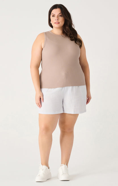 Waffle Knit Tank- Plus Size