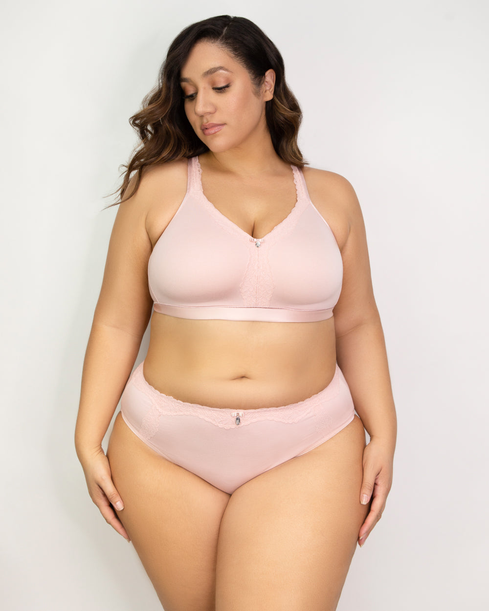 Curvy Couture Cotton Luxe Unlined Wireless Bra