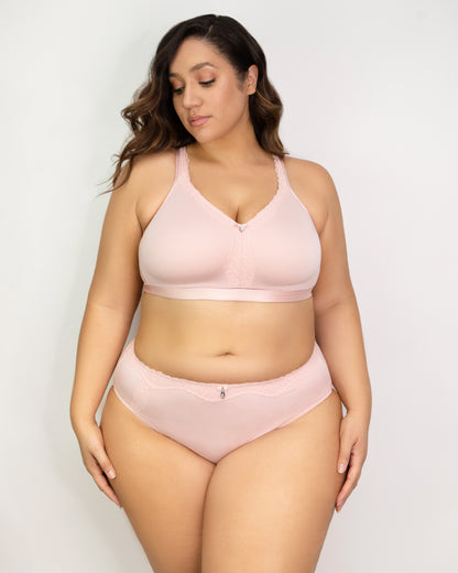 Curvy Couture Cotton Luxe Unlined Wireless Bra
