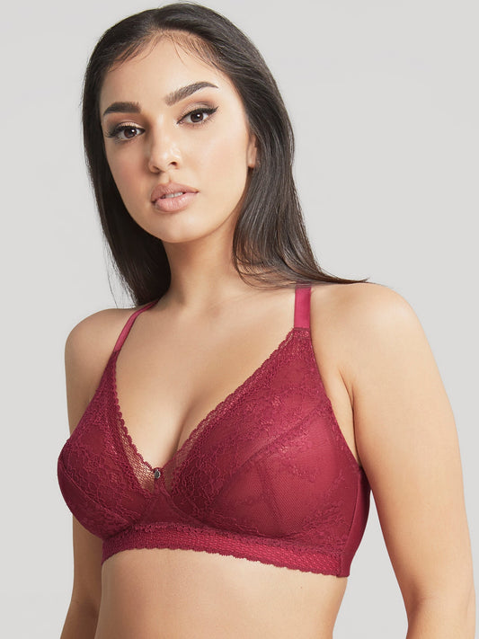 Heng Heng - Peony Embroidered Push Up Bra G LUN Classic Luxury