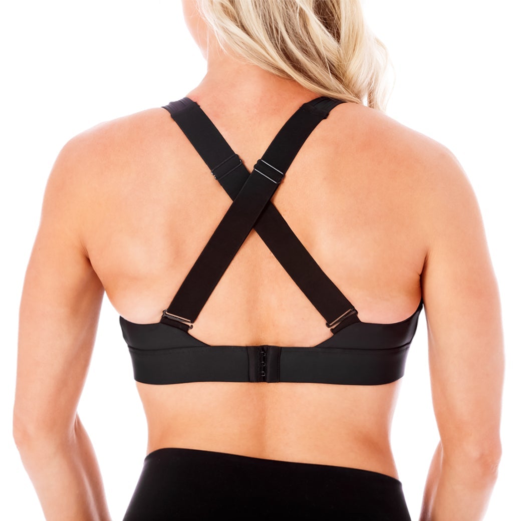 Athena 2.0 Nursing Sports Bra - Black - Pinned Up Bra Lounge