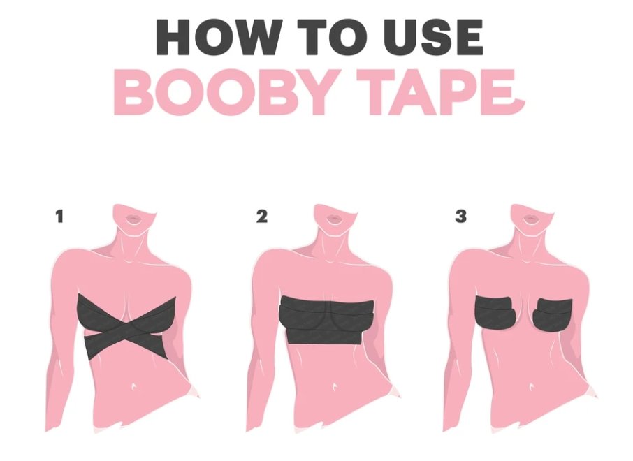 Booby Tape - Pinned Up Bra Lounge