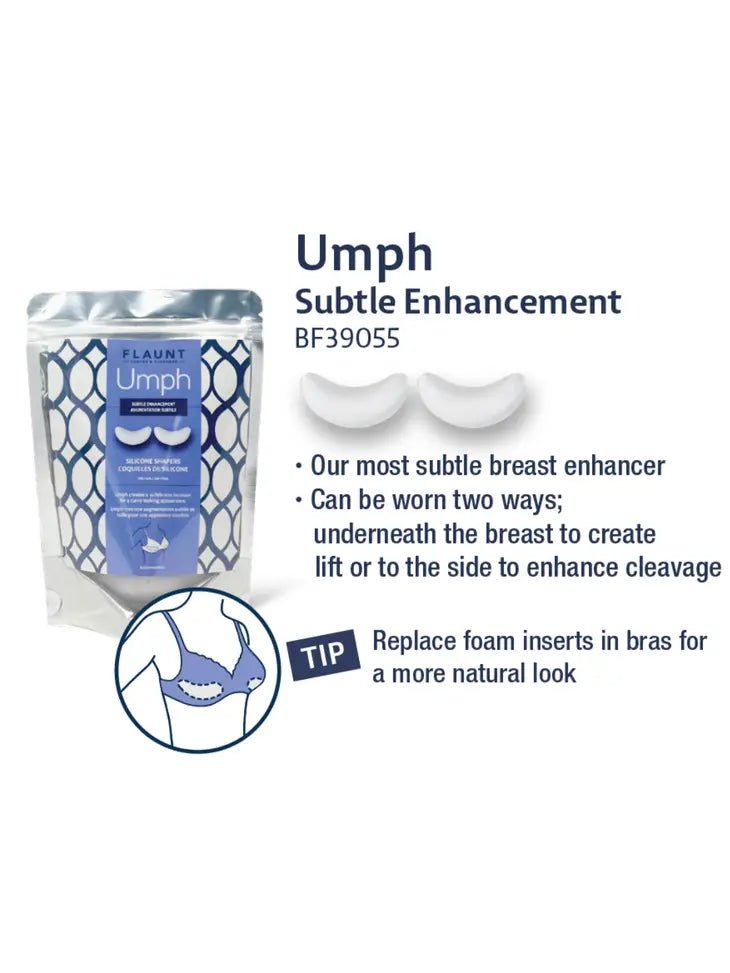 Breast Enhancers Flaunt Umph - Subtle Enhancement - 1 pair - Pinned Up Bra Lounge