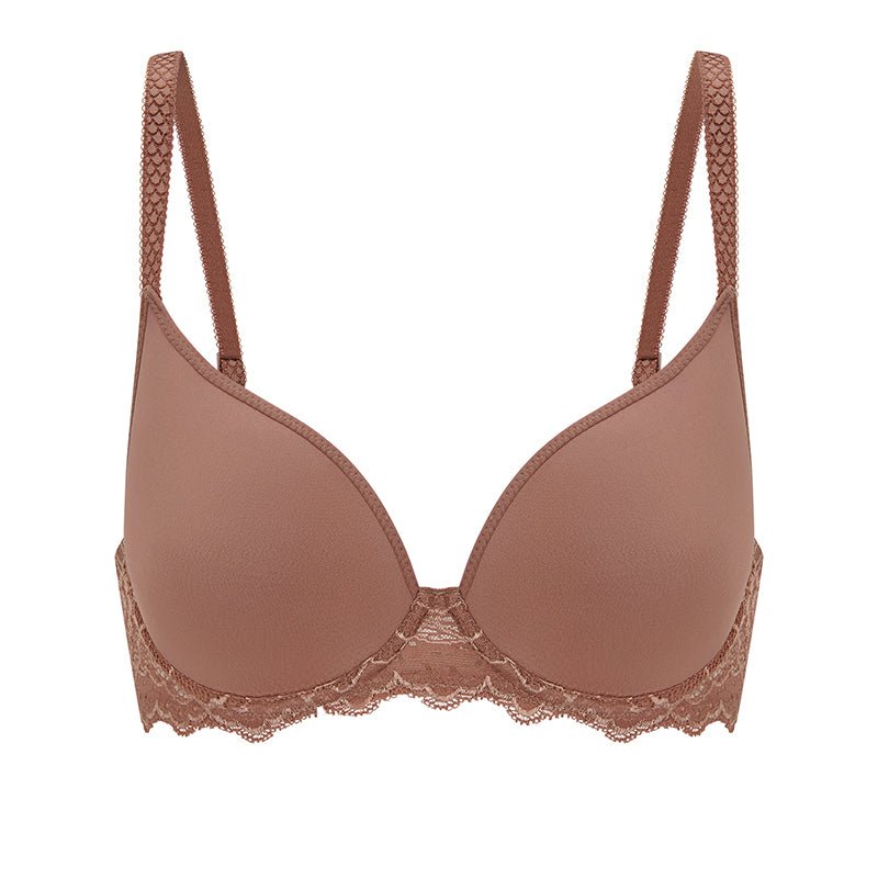 Caresse 3D Spacer Shaped -Coco Brown and Black - Pinned Up Bra Lounge
