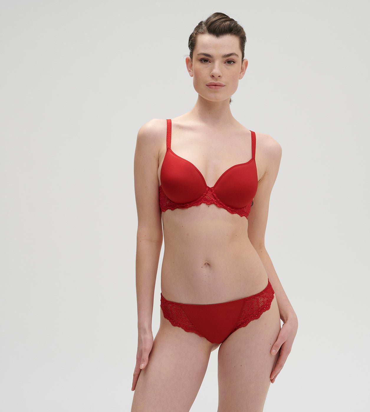 Caresse 3D Spacer Shaped -Tango Red (Seasonal Colour) - Pinned Up Bra Lounge