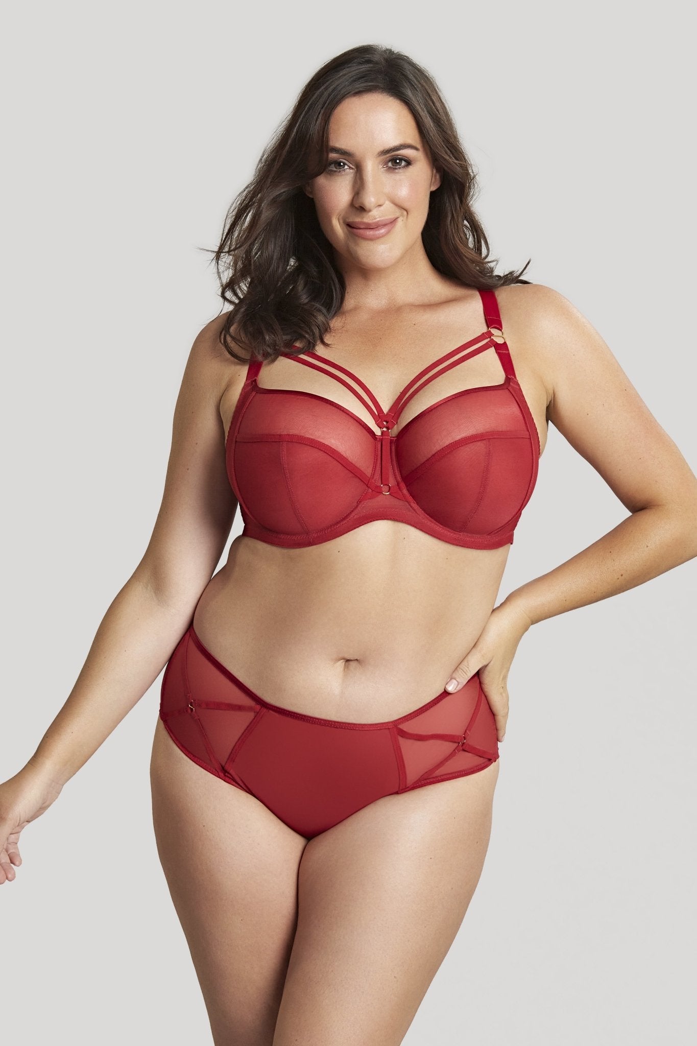 Dionne Full Cup Bra in Fiery Red- Sculptresse - Pinned Up Bra Lounge