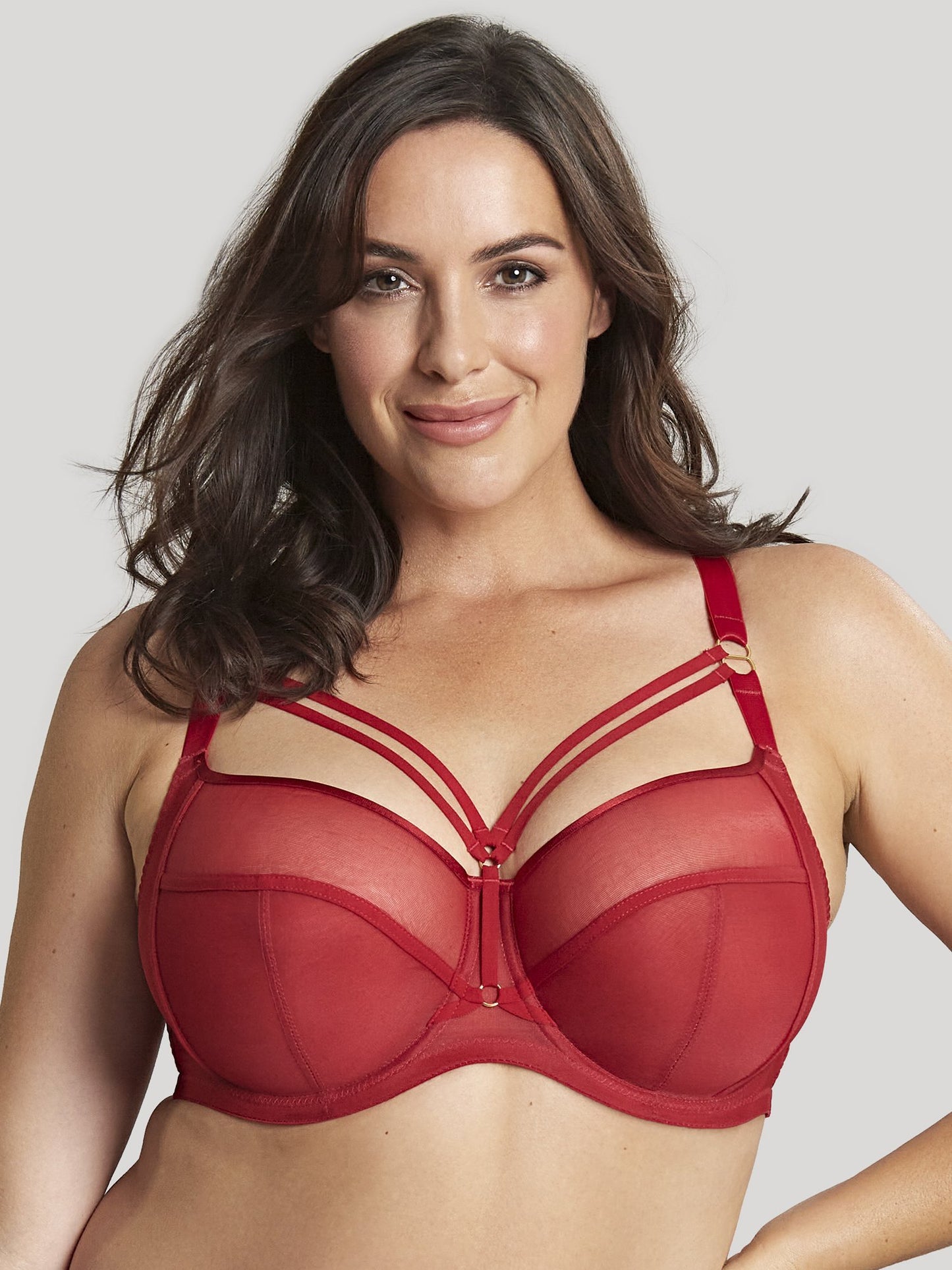 Dionne Full Cup Bra in Fiery Red- Sculptresse - Pinned Up Bra Lounge