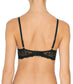 Feathers Plunge Bra- Black - Pinned Up Bra Lounge