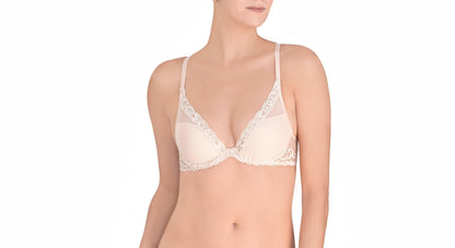 Feathers Plunge Bra- Natori - Pinned Up Bra Lounge