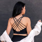 Incline Strappy Back Sports Bra - Pinned Up Bra Lounge
