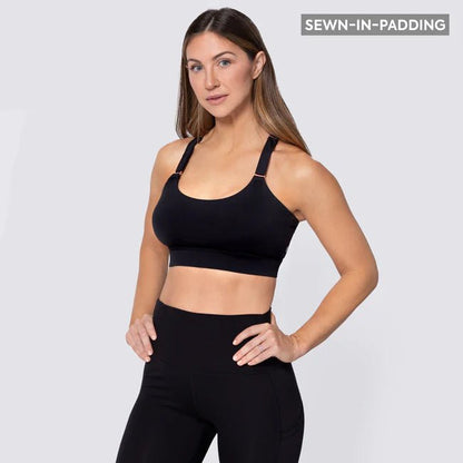 Incline Strappy Back Sports Bra - Pinned Up Bra Lounge