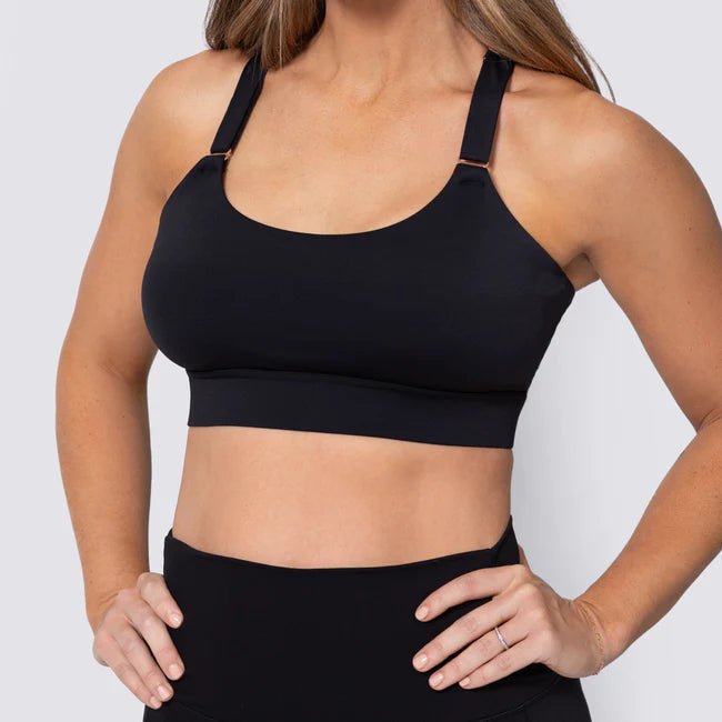 Incline Strappy Back Sports Bra - Pinned Up Bra Lounge