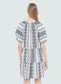 Jacquard Print V-Neck Top Dress - Pinned Up Bra Lounge