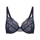 Karma Underwired Bra B to D Cup in Midnight - Pinned Up Bra Lounge