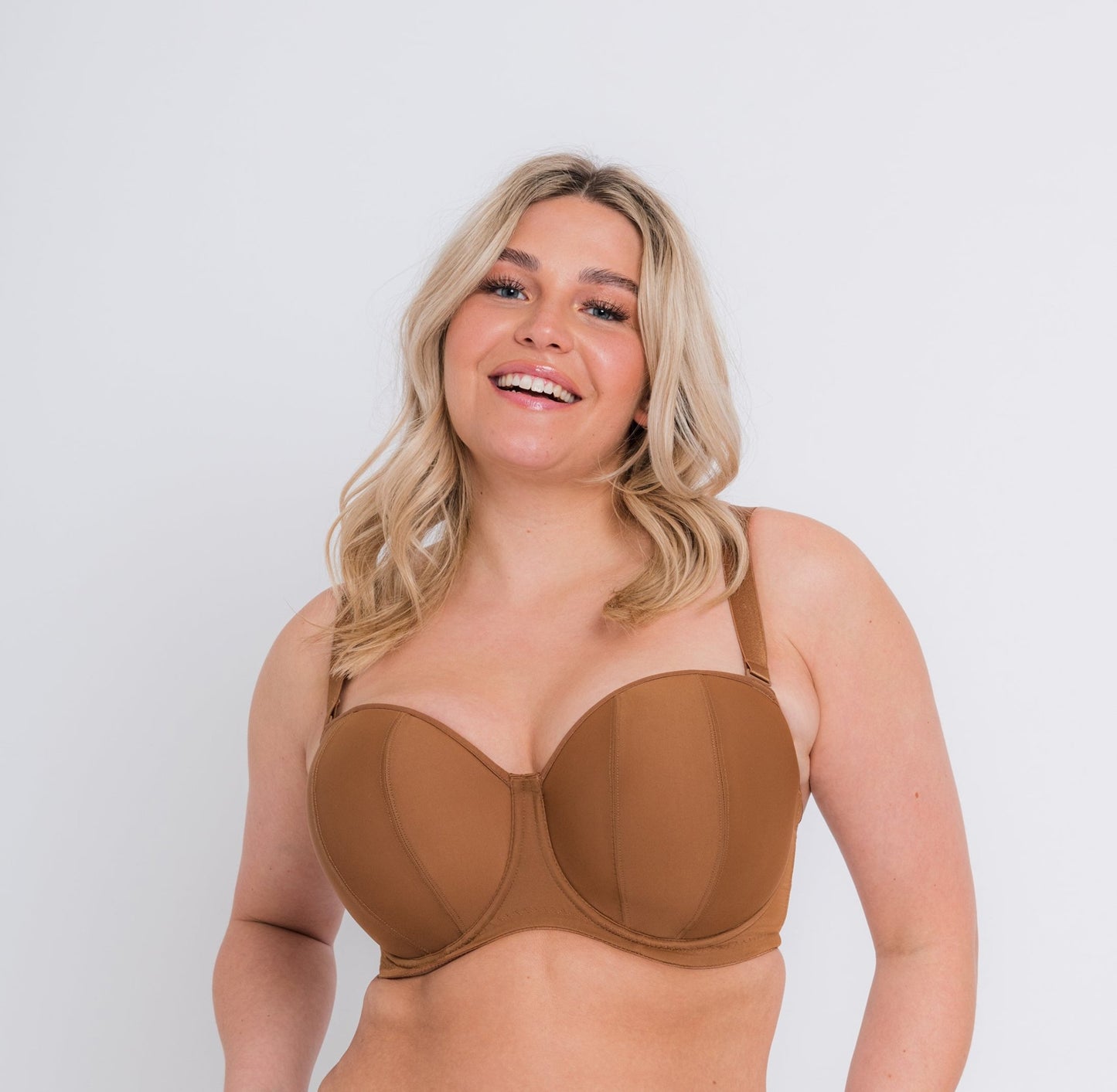 Luxe Strapless Bra- Caramel - Pinned Up Bra Lounge