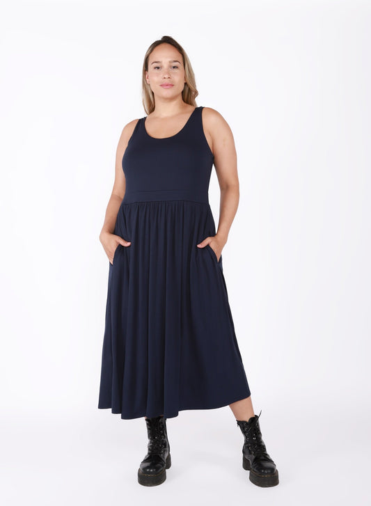 Meara Banded Waist Plus Size Dress - Pinned Up Bra Lounge