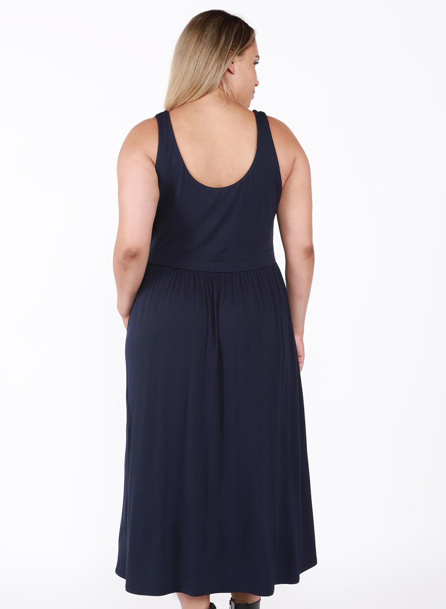 Meara Banded Waist Plus Size Dress - Pinned Up Bra Lounge