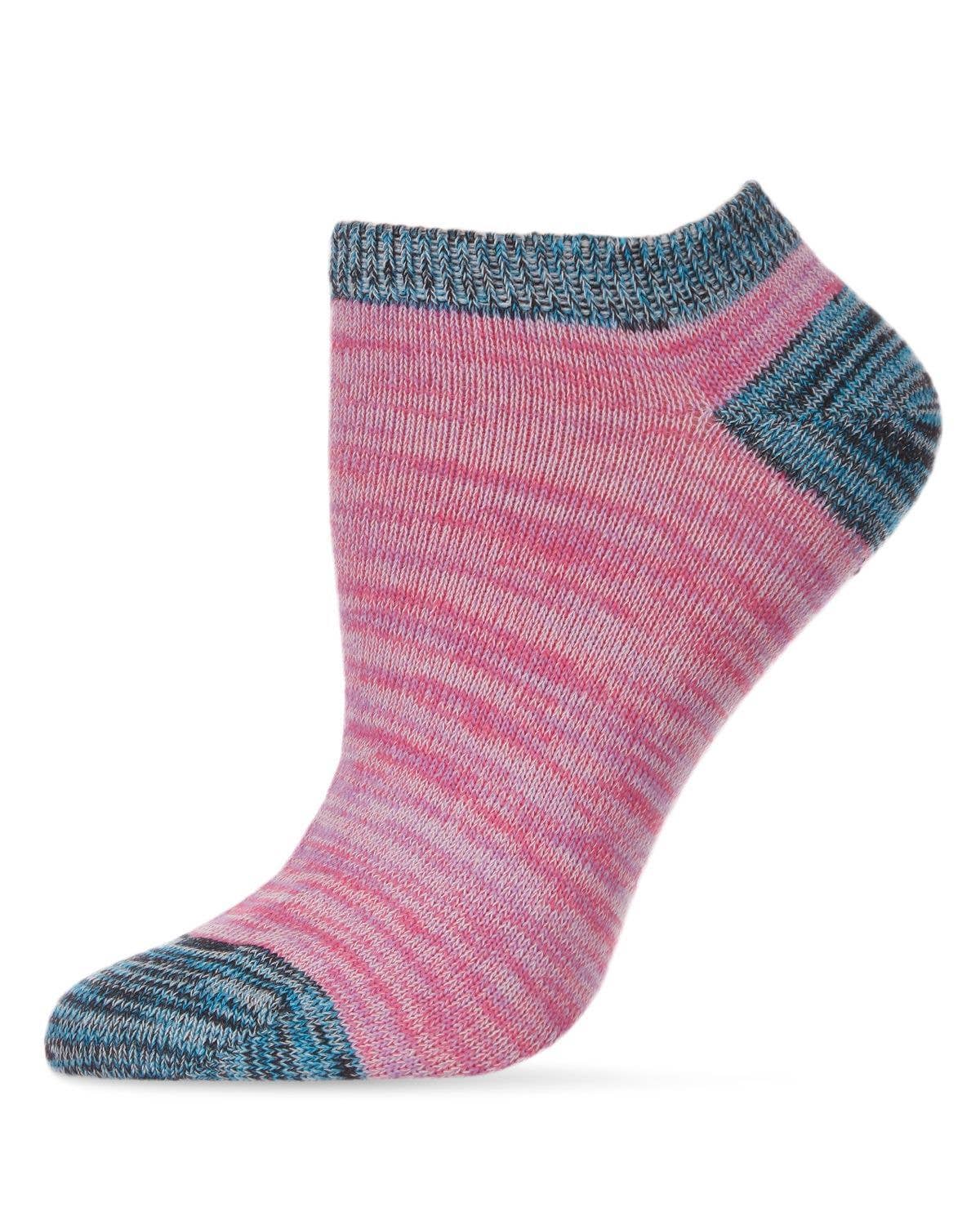 MeMoi Color Blend Soft-Fit Cotton-Rich Low Cut Socks - Pinned Up Bra Lounge
