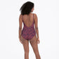 Mona Marble Beach Swimsuit - Pinned Up Bra Lounge