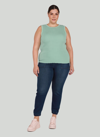 Plus Size Jean Jogger - Pinned Up Bra Lounge