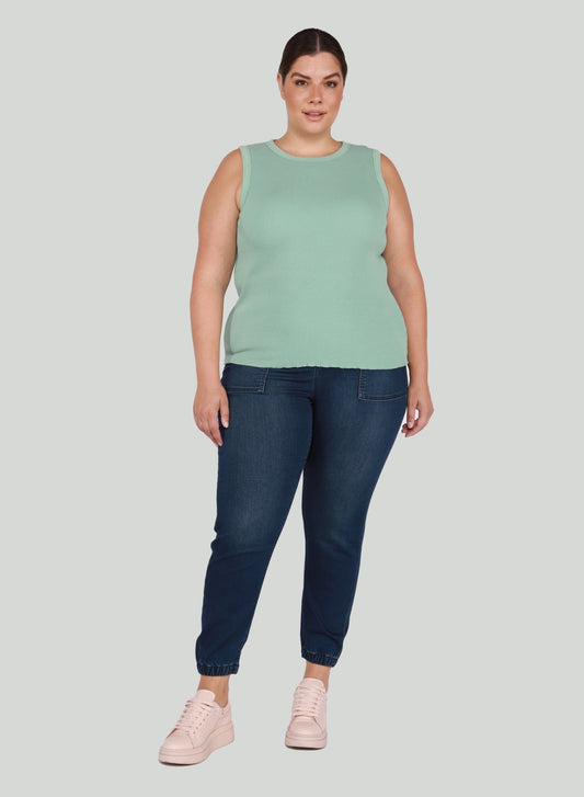Plus Size Jean Jogger - Pinned Up Bra Lounge