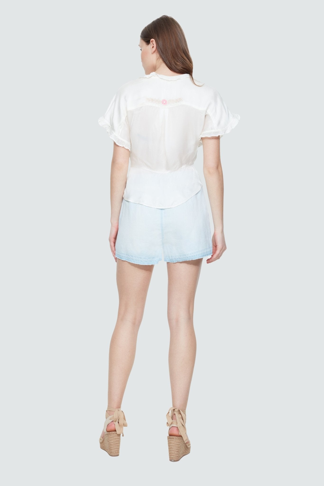 Tencel Patch Pocket Plus Size Shorts - Pinned Up Bra Lounge
