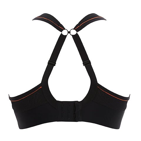 Wired Full Bust Sports Bra- Black - Pinned Up Bra Lounge