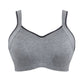 Wired Full Bust Sports Bra- Charcoal Marl - Pinned Up Bra Lounge